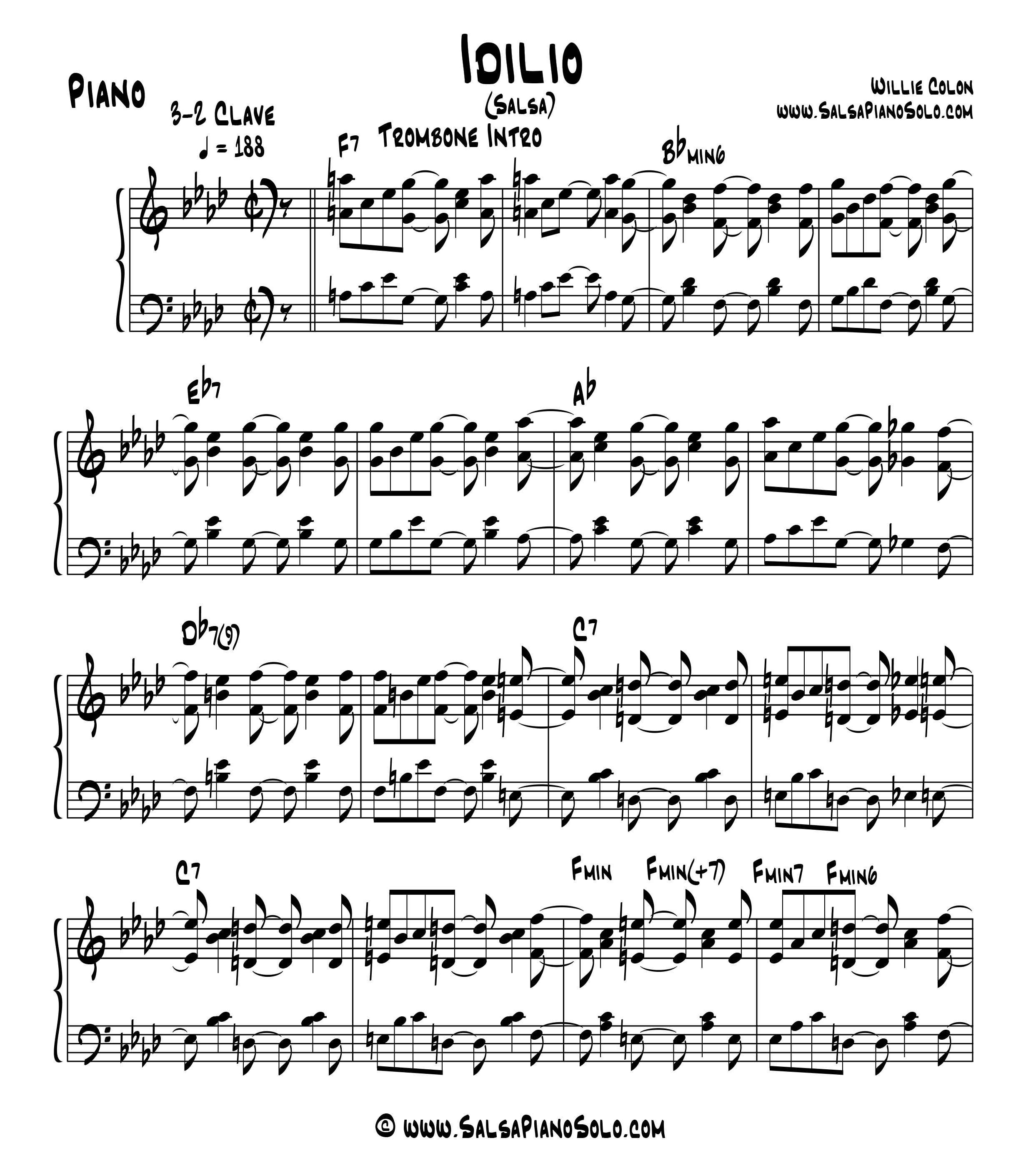 Albeniz Quintana, Salsa Piano Solo, Salsa Piano Montuno, Salsa Bass Tumbao, Latin Sheet Music